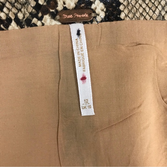 Free People Snake Skin Mini Skirt - Picture 6 of 9